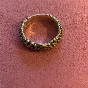 Jai John Hardy Sterling Floral Carved Band…